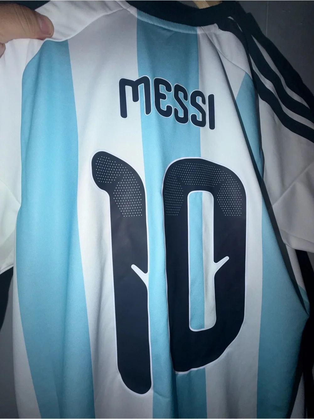 Men Adidas Lionel Messi #10 home jersey size L